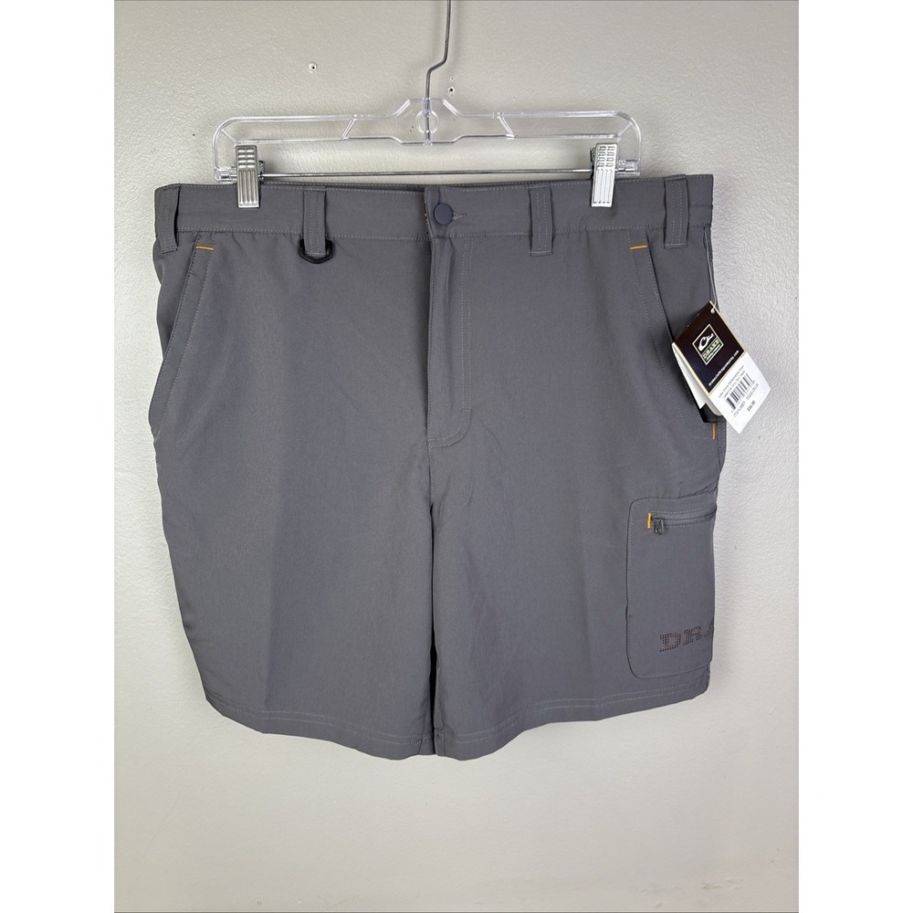Drake Lake Shore Performance Short Size 36 Gray NWT $55 Fishing Outdoors
